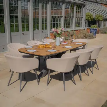 Ambition 8 Seat Oval Jakarta Dining Set