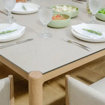 Burford 6 Seat Aluminium Rectangular Dining Set