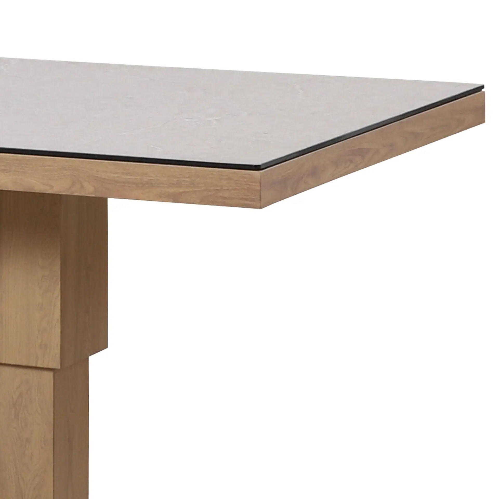 Burford Large Aluminium Corner Dining Set - Rising Table & Footstools