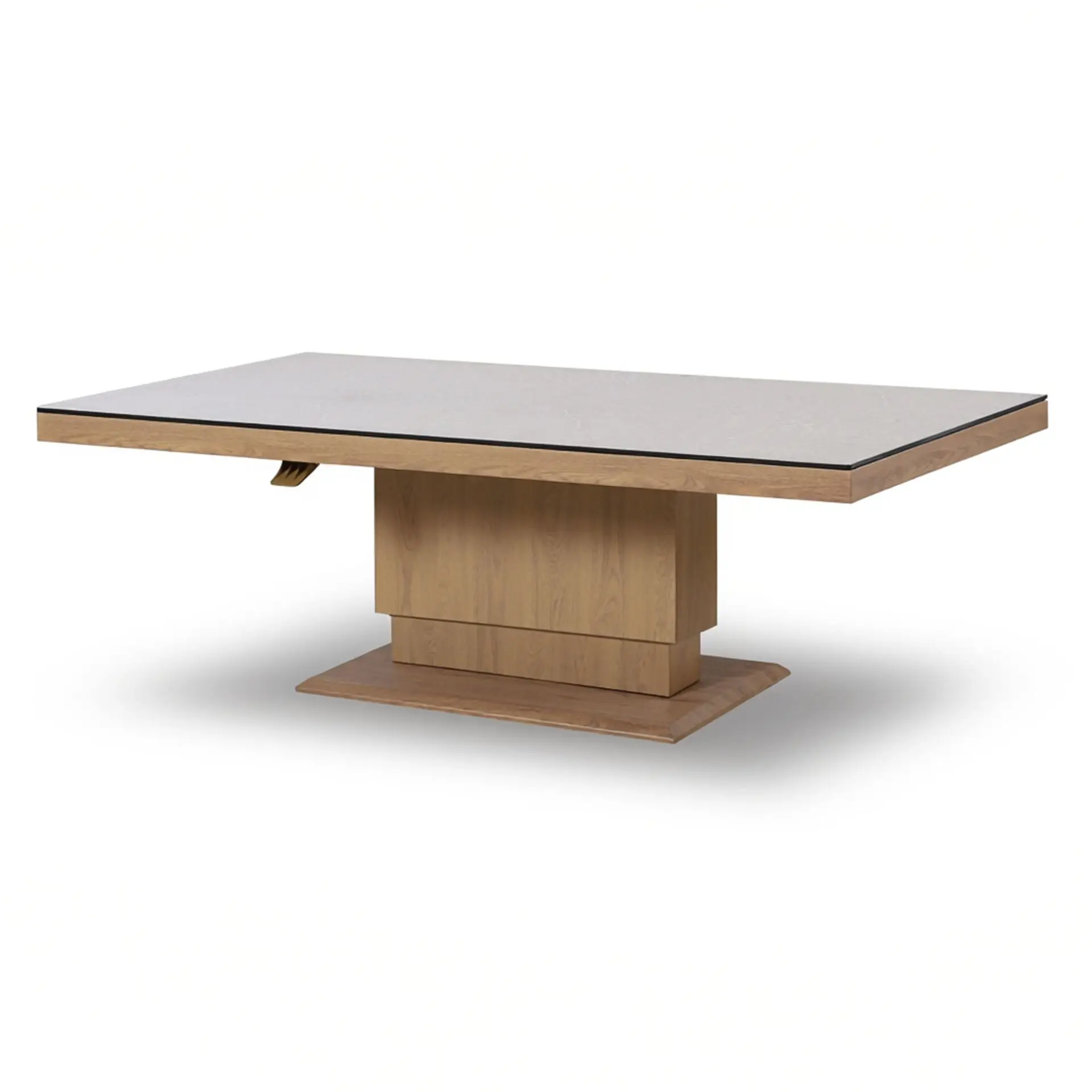 Burford Large Aluminium Corner Dining Set - Rising Table & Footstools