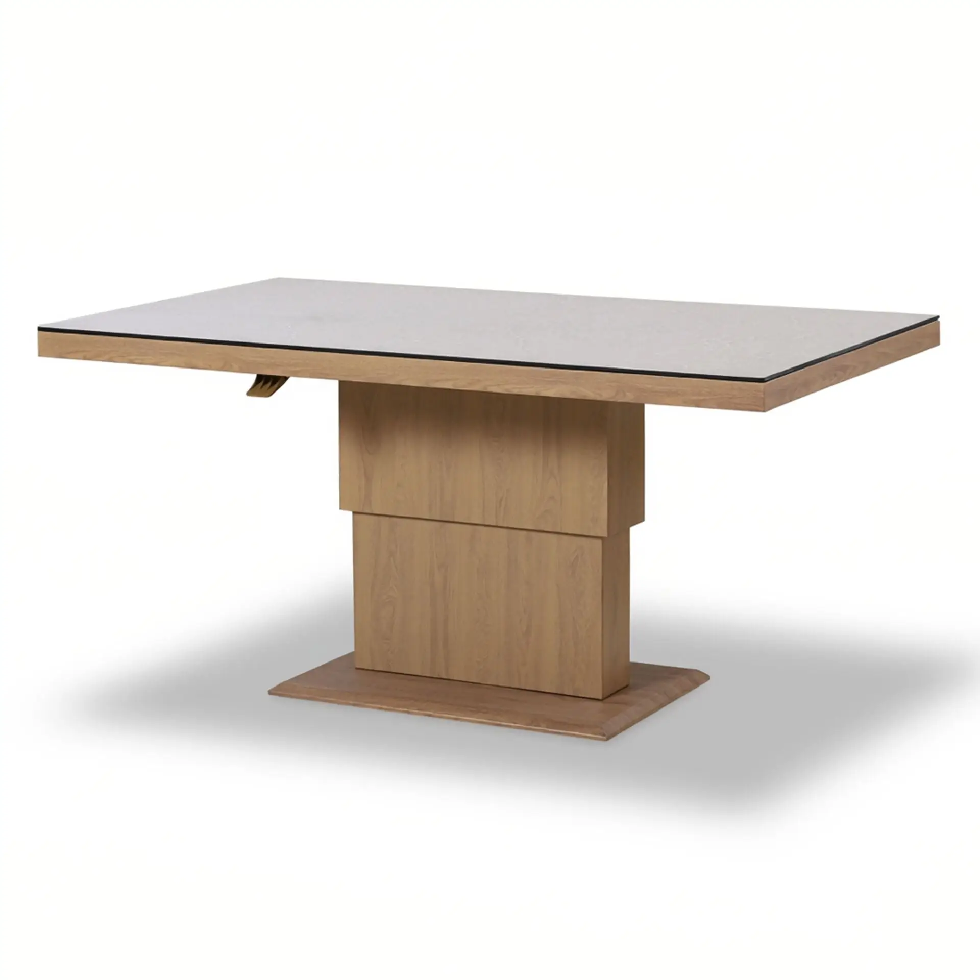 Burford Large Aluminium Corner Dining Set - Rising Table & Footstools