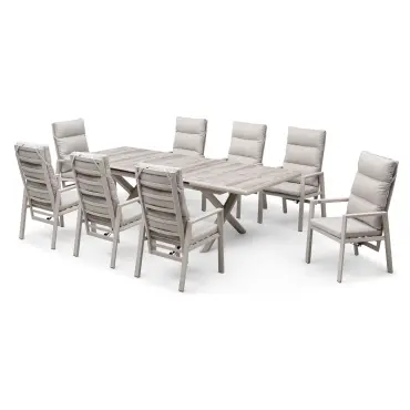 Valencia Reclining 6-8 Seat Extending Dining Set