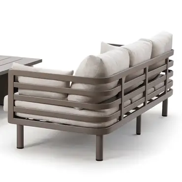 Metro Aluminium 3 Seat Sofa