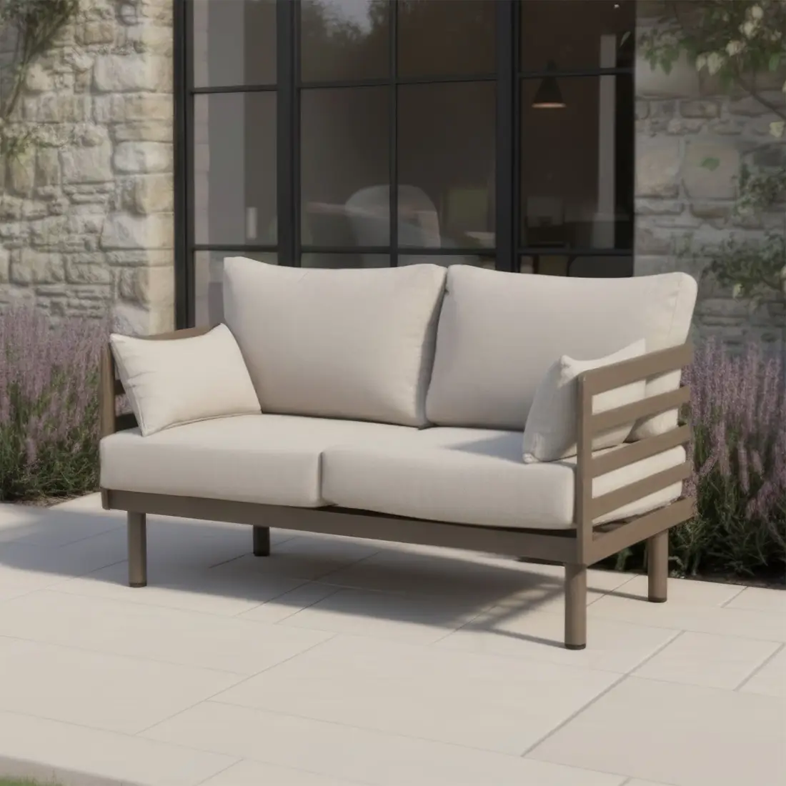 Metro Aluminium 2 Seat Sofa Metro Aluminium 2 Seat Sofa