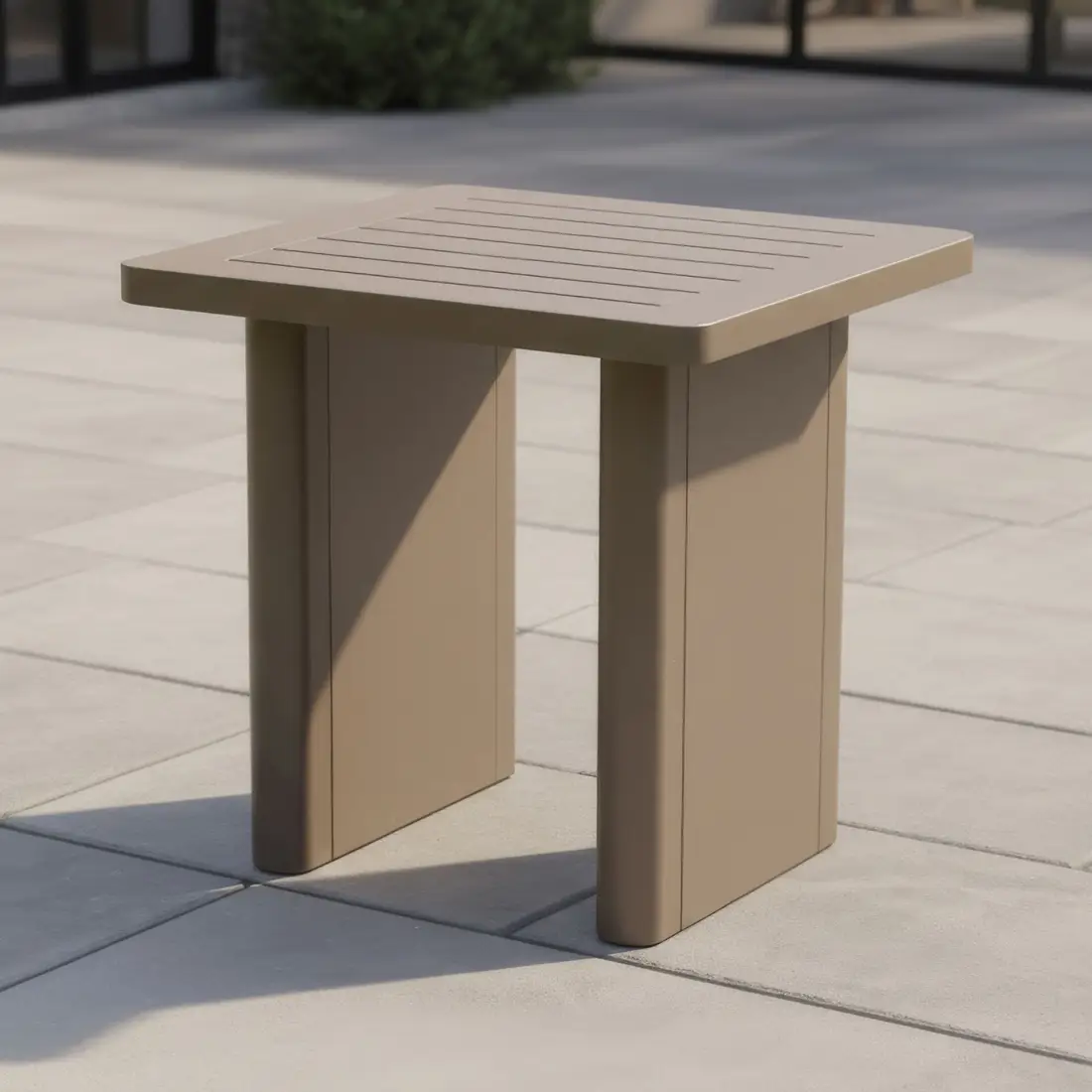 Metro Aluminium Square Side Table Metro Aluminium Square Side Table