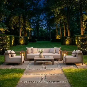 Ibiza 3 Seat Sofa Set Outdoor Fabric