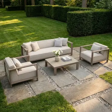 Ibiza 3 Seat Sofa Set Outdoor Fabric