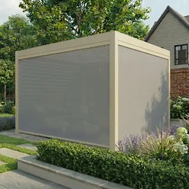Jupiter Pergola Zip Drop Side Blind 3m