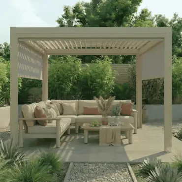 Jupiter Pergola Zip Drop Side Blind 3m