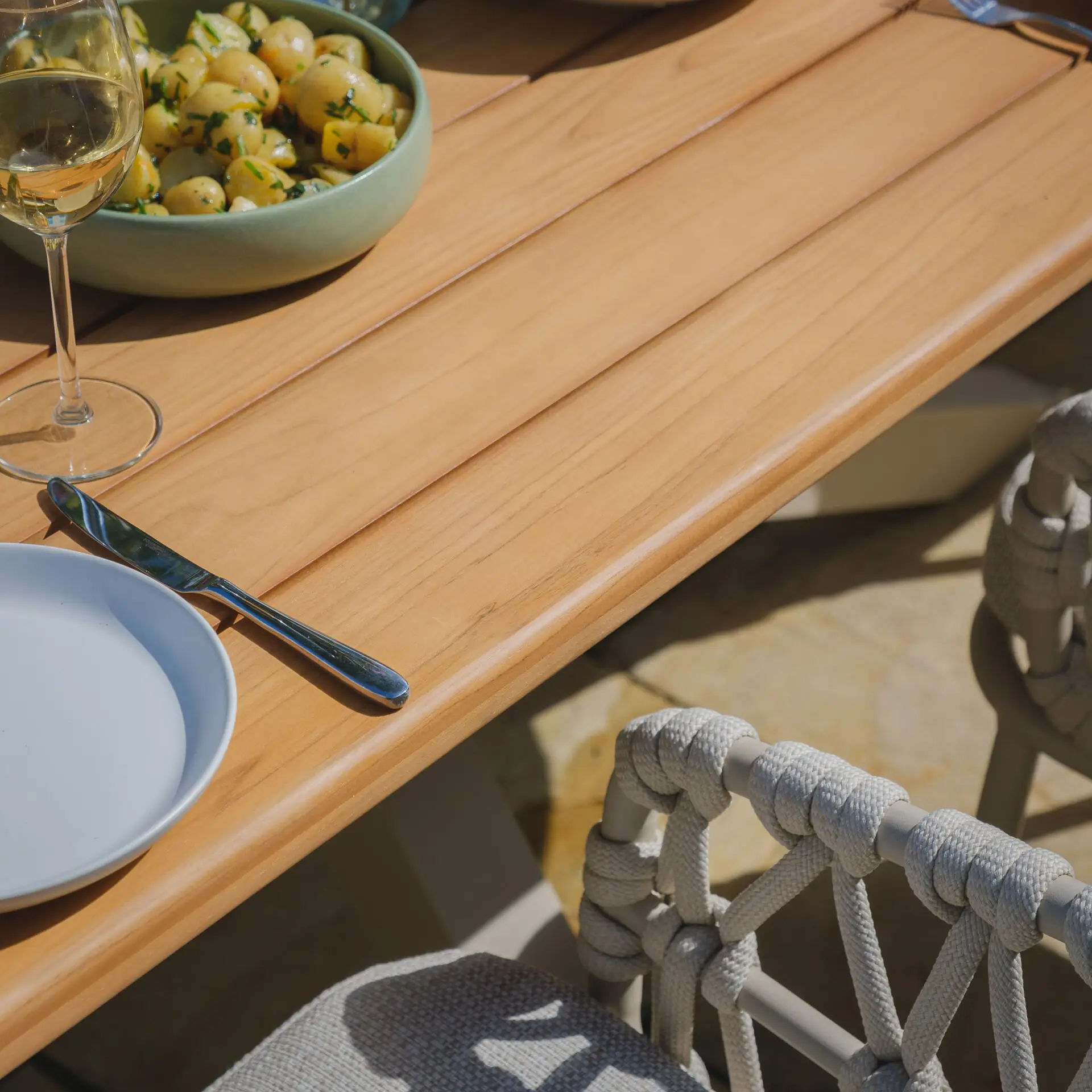 Sicily 8 Seat Rectangular Teak Dining Table