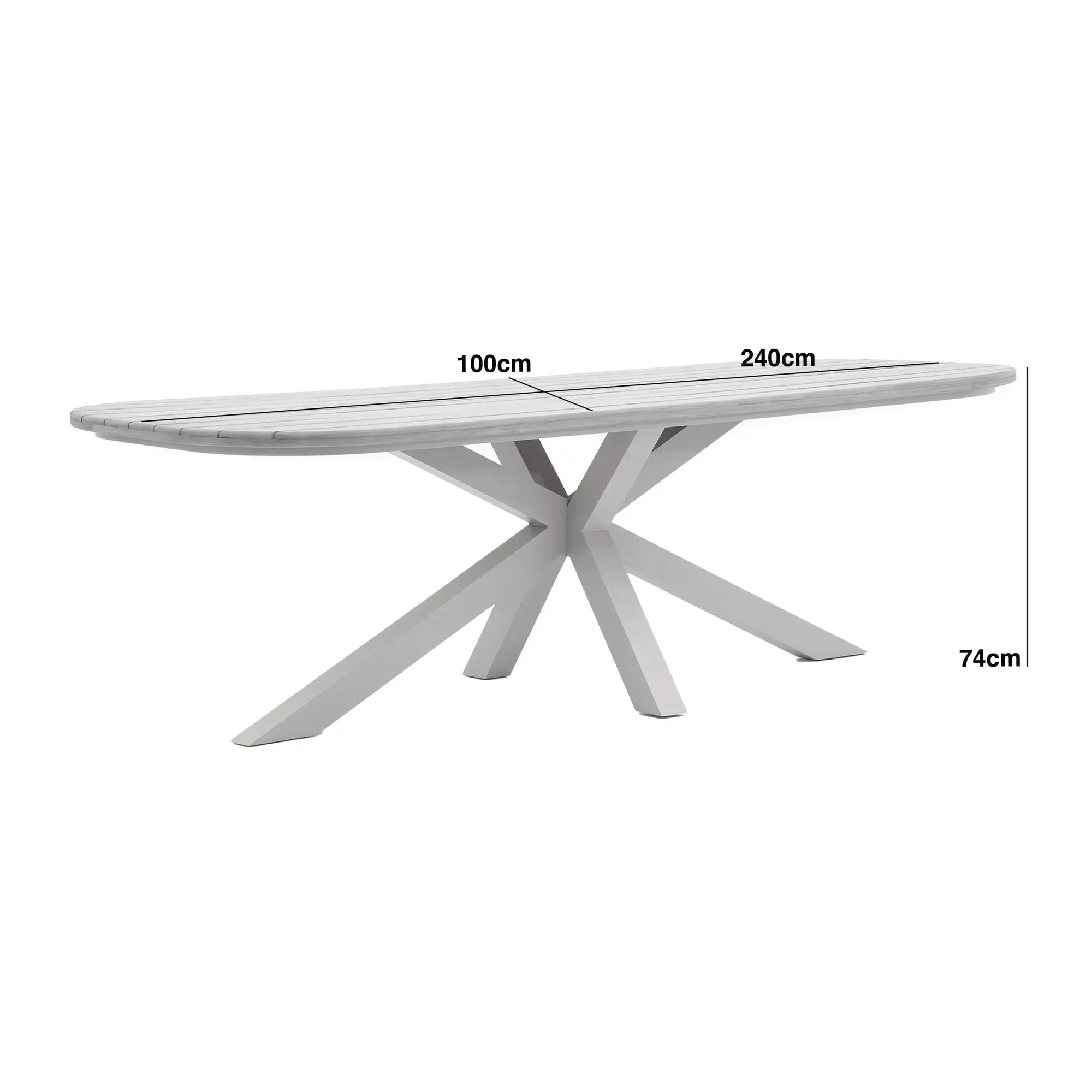Sicily 8 Seat Rectangular Teak Dining Table