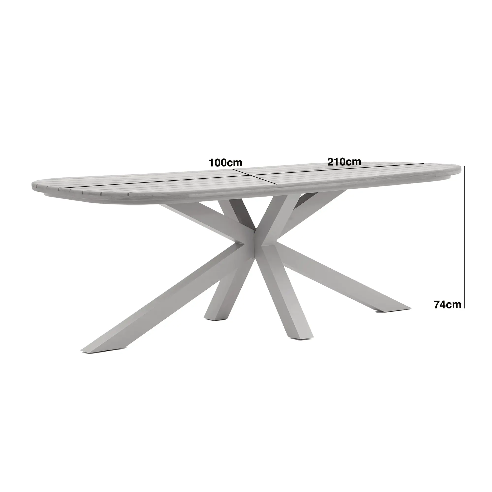 Sicily 6 Seat Rectangular Teak Dining Table