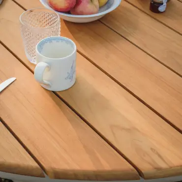 Sicily Rope Weave 6 Seat Round Dining Set