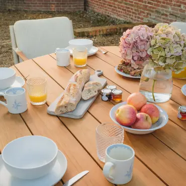 Sicily Rope Weave 6 Seat Round Dining Set
