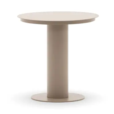 Sicily Aluminium Round Pedestal Side Table