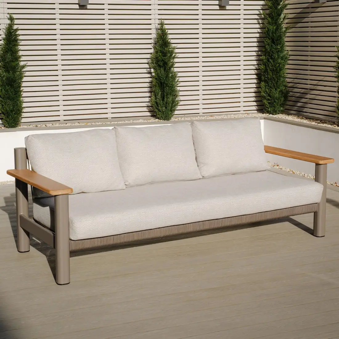 Sicily Rope Weave 3 Seat Sofa