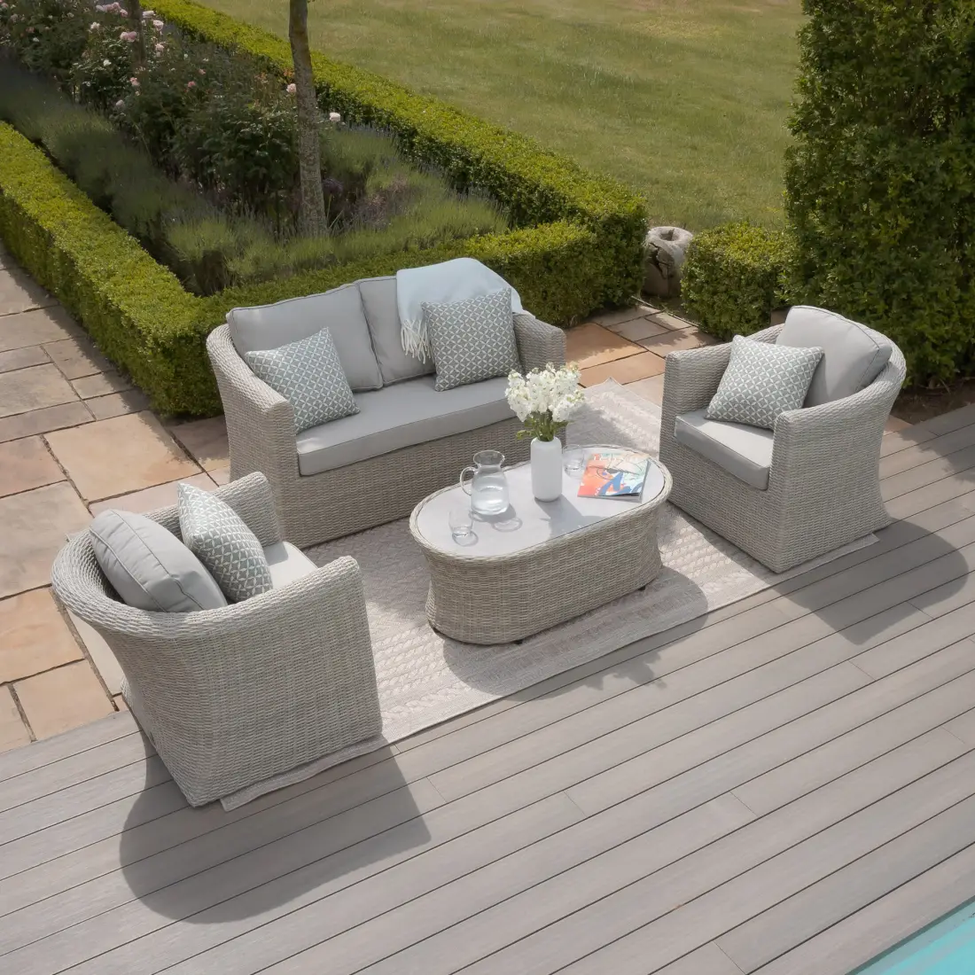OXFORD 2 SEATER SOFA SET outdoor rattan garden furniture OXFORD 2 SEATER SOFA SET outdoor rattan garden furniture