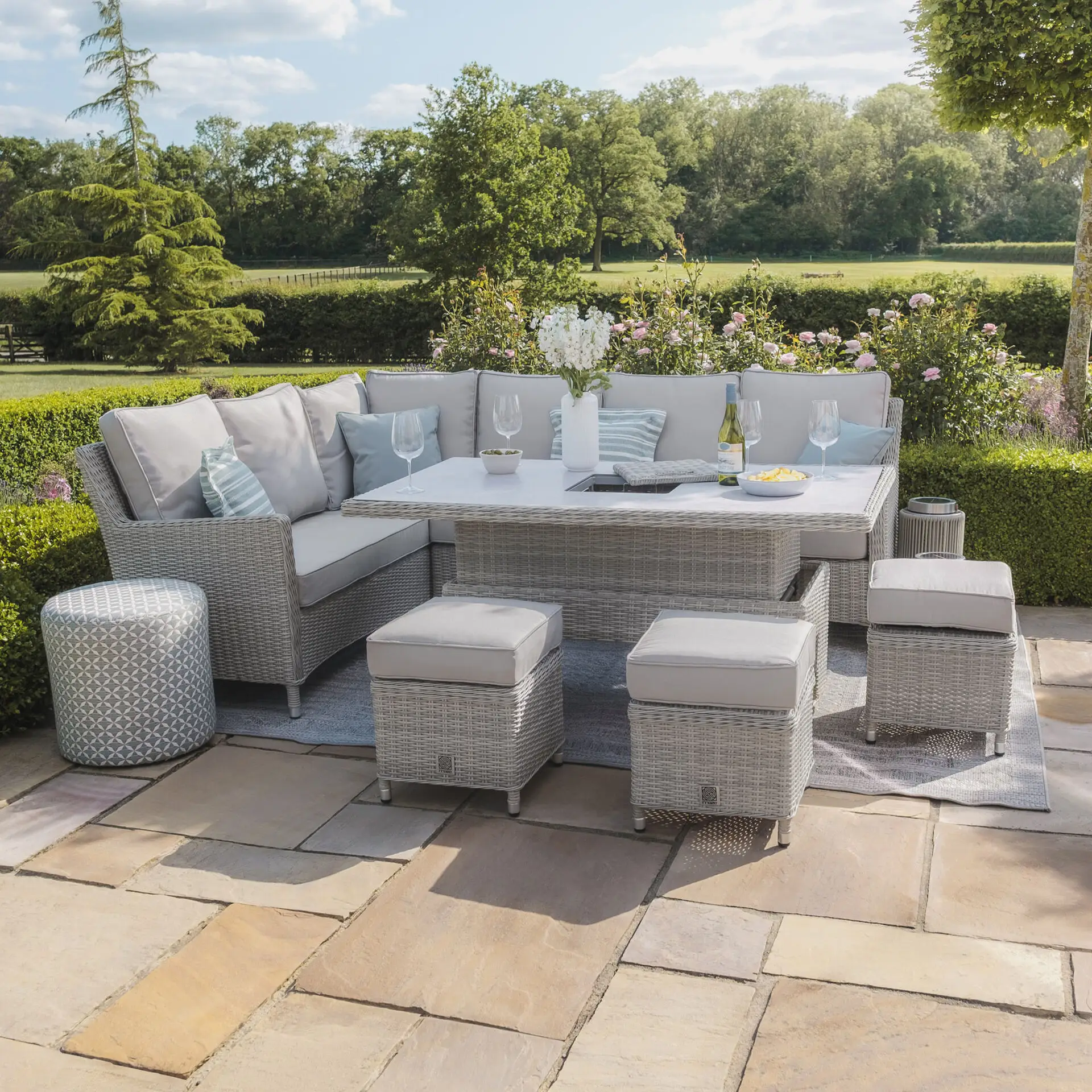 Oxford Rattan Corner Dining Set