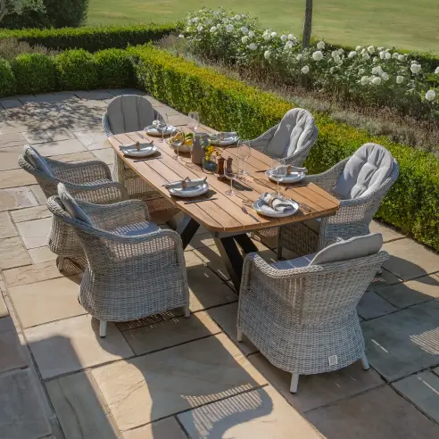 Oxford 6 Seat Oval Jakarta Dining Set