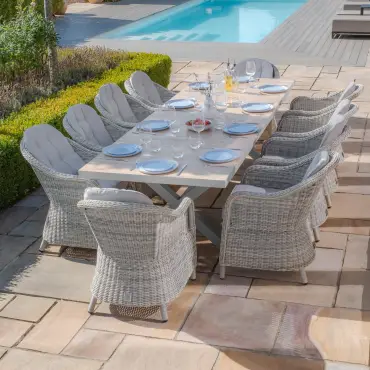 Oxford 6 -10 Seat Vienna Extending  Dining Set