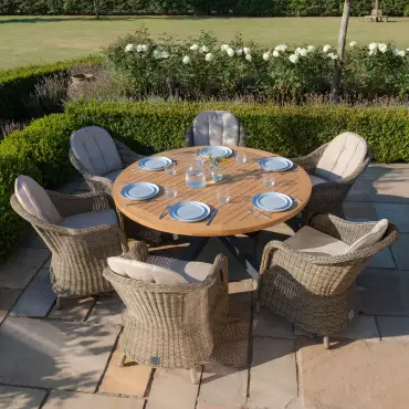 Winchester 6 Seat Jakarta  Round Dining Set