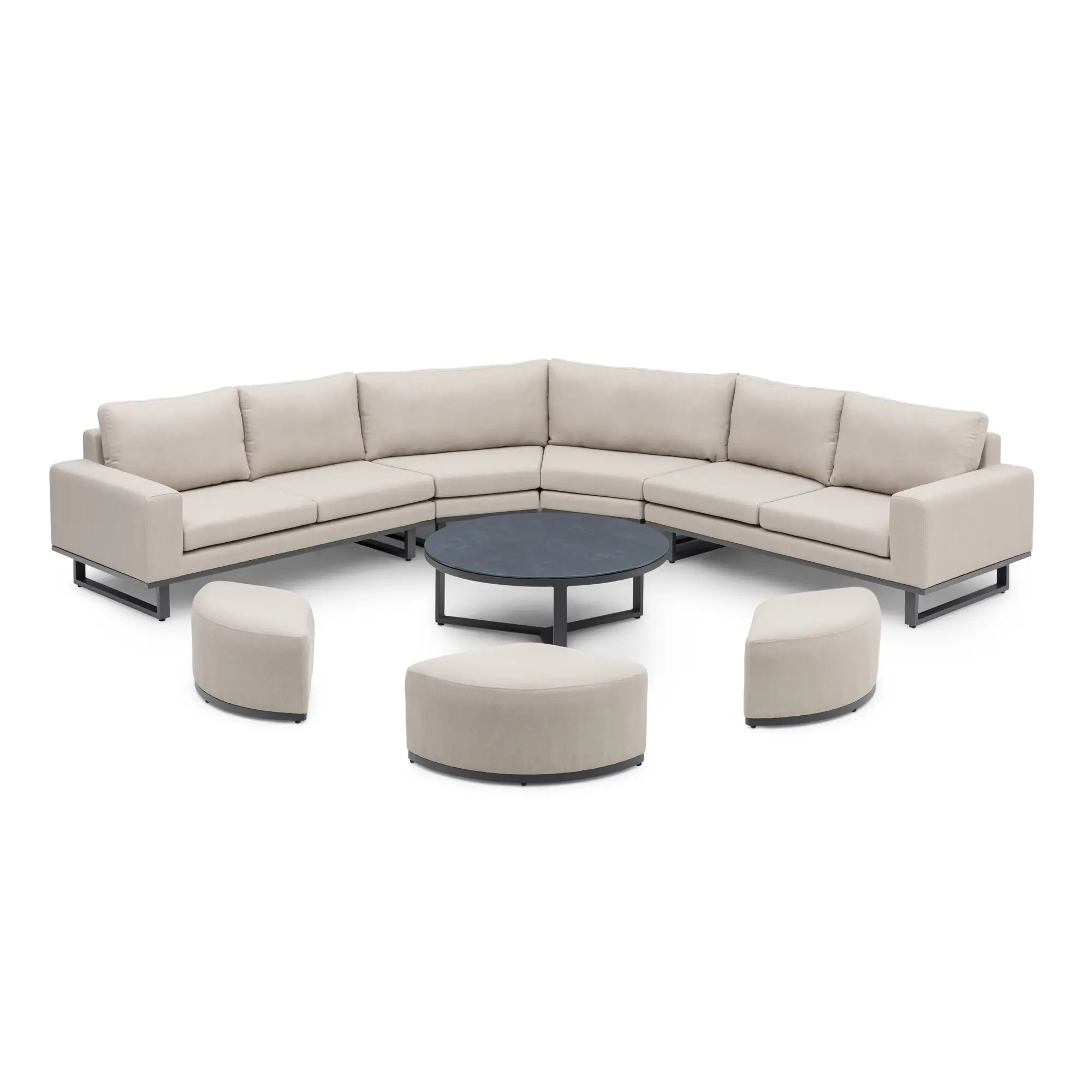 Fabric Ethos Grande Corner Sofa Set & 2 Armchairs