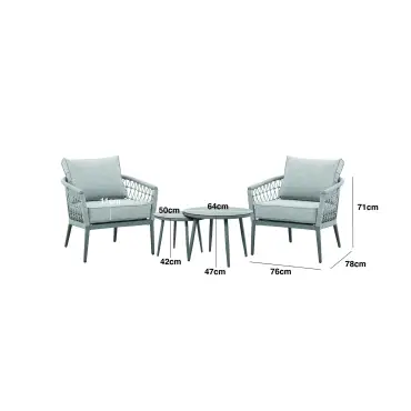 Monaco Rope Weave Lounge Set