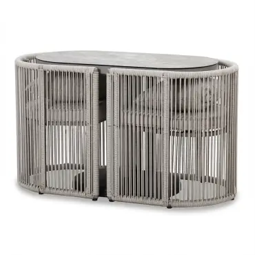 Monaco Rope Weave 2 Seat Garden Balcony Set