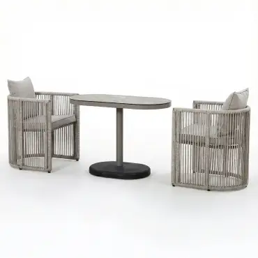 Monaco Rope Weave 2 Seat Garden Balcony Set
