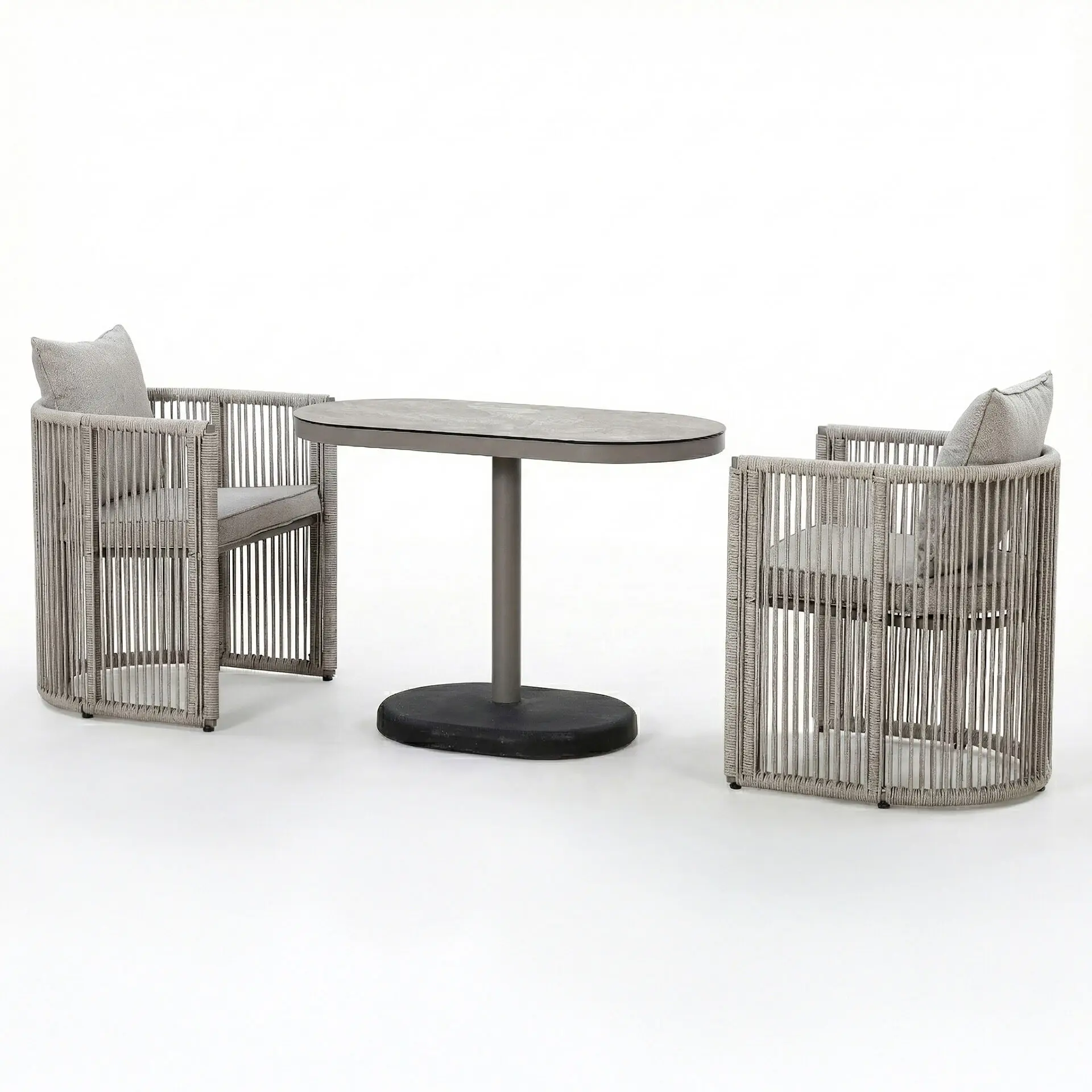 Monaco Rope Weave 2 Seat Garden Balcony Set
