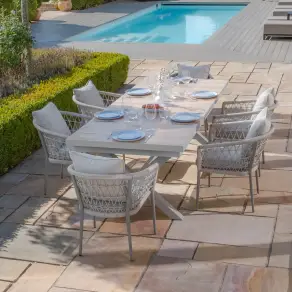 Monaco 10 Seat Vienna Extending Rectangular Dining Set