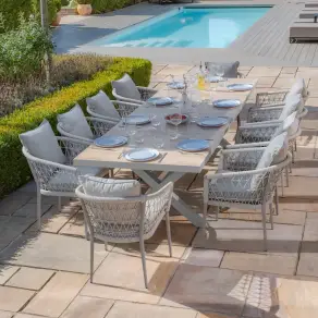 Monaco 10 Seat Vienna Extending Rectangular Dining Set