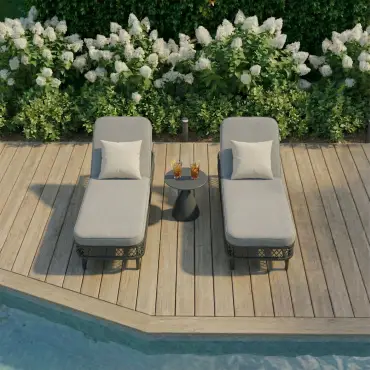Monaco Rope Weave Sunlounger Set