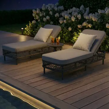 Monaco Rope Weave Sunlounger Set
