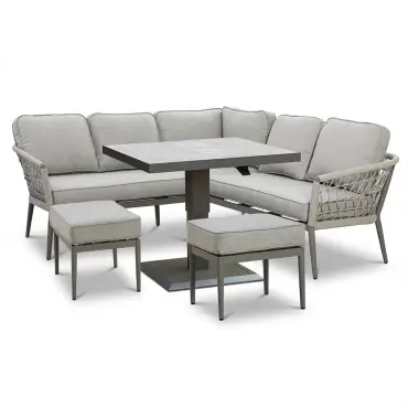 Monaco Rope Weave Small Corner Dining Set