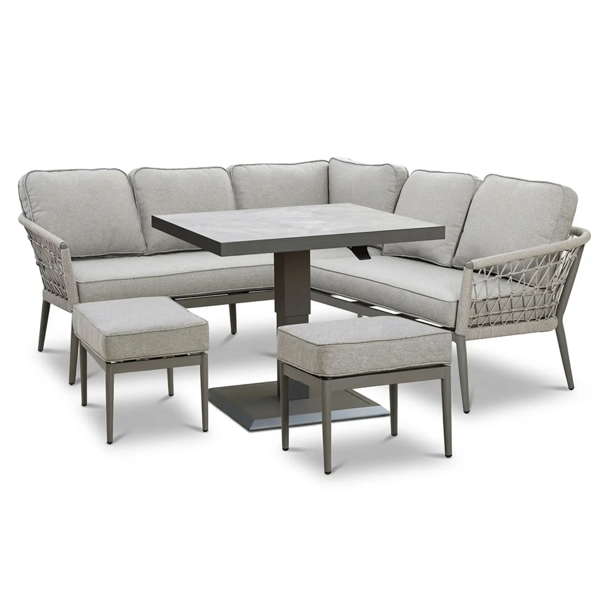 Monaco Rope Weave Small Corner Dining Set