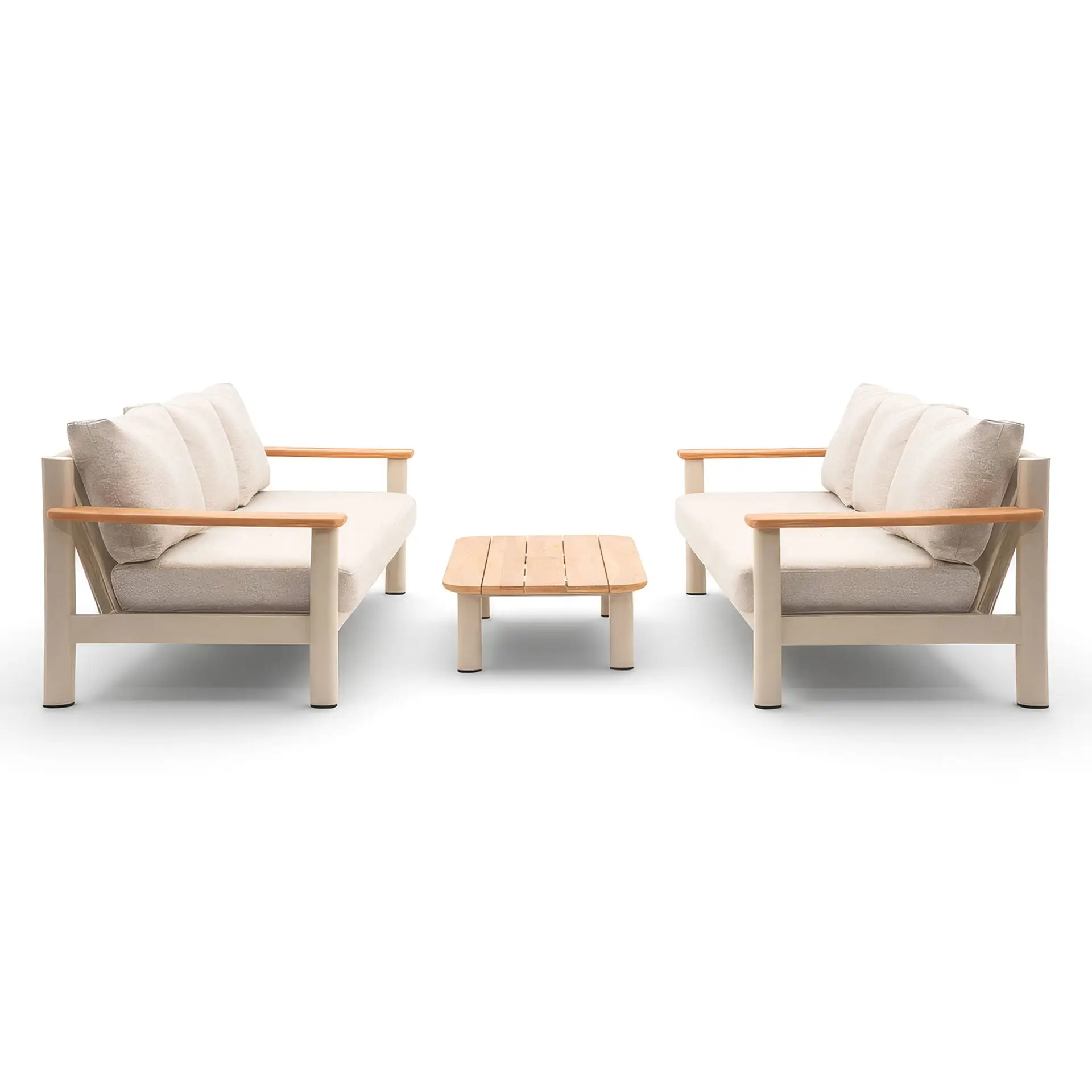 Sicily Rope Weave Sofa Set - Coffee Table & 2x 3 Seat Sofas