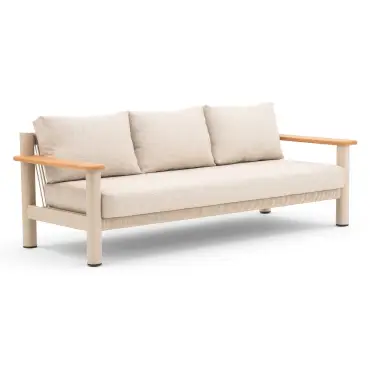 Sicily Rope Weave Sofa Set - Coffee Table & 2x 3 Seat Sofas