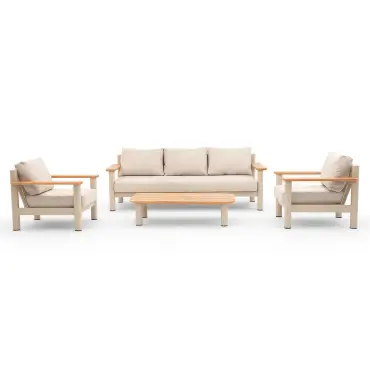 Sicily Rope Weave 3 Seat Sofa & 2 Armchairs
