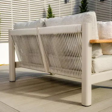 Sicily Rope Weave 2 Seat Sofa & 2 Armchairs