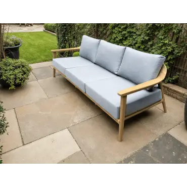 Veluta Curve 3 Seater Sofa - Teak Certified