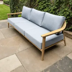Veluta Curve 3 Seater Sofa - Teak Certified