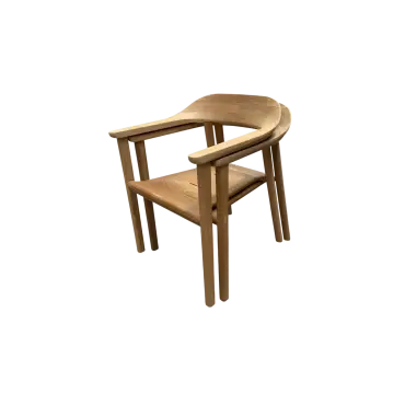Veluta Curve Stacking Dining Chair Teak Certified