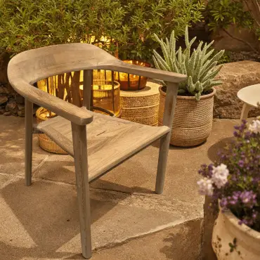 Veluta Curve Stacking Dining Chair Teak Certified