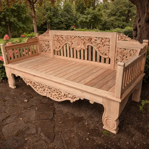 Madura Reclaimed Teak Bench - 2m