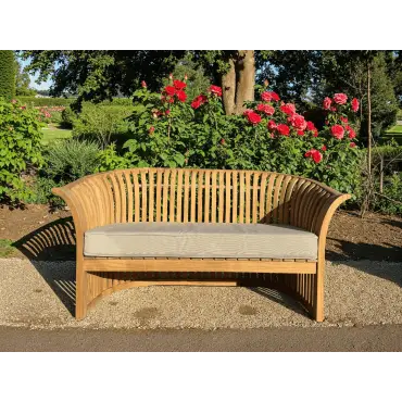 Spring Bench Cushion | Black Pinstripe