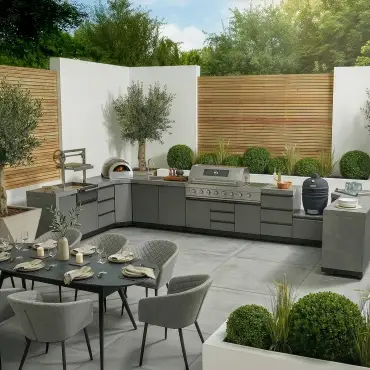 Ember Large U Shape Outdoor Kitchen Complete Set
