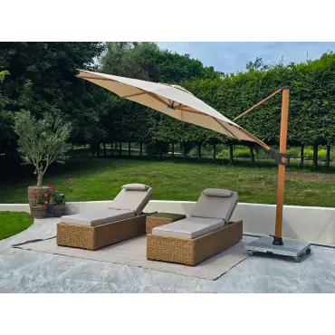 Pisa 3.5M Dia Cantilever Parasol & LED Lights