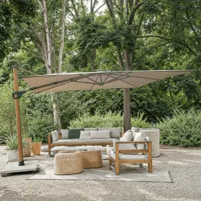 Pisa Cantilever 3m x 4m Parasol & LED Lights Portrait