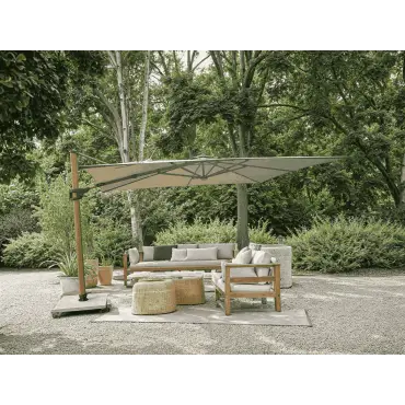 Pisa Cantilever 3m x 4m Parasol & LED Lights Portrait